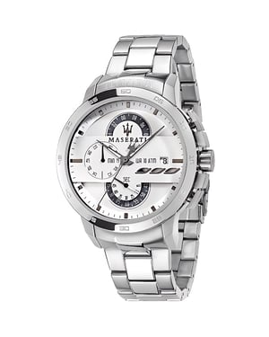 Maserati R8873619004 Ingegno Chronograaf herenhorloge met witte wijzerplaat