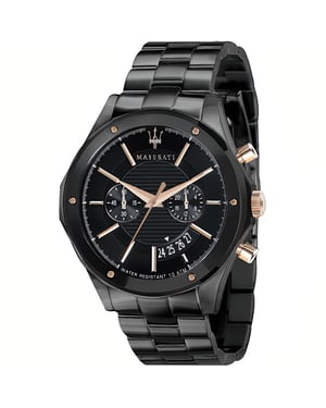 Maserati Circuito Herenhorloge R8873627001 met Zwarte Wijzerplaat