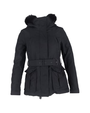 Burberry Brit Cloverdale Parka Jas met Verwijderbaar Vest in Zwart Polyester