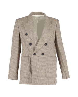 Isabel Marant Dubbelzijdige Blazer in Bruin Wol