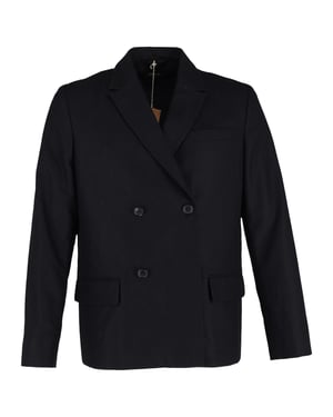 A.P.C. Dubbelzijdig Blazer in Marineblauwe Wol