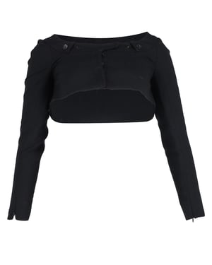 Givenchy Korte Bolero Jacket in Zwarte Wol