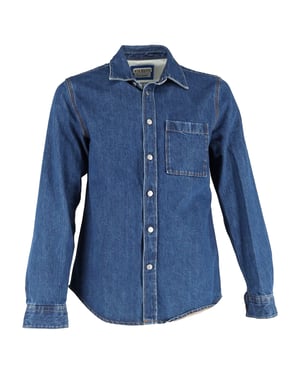Acne Studios Blå Konst Denim Shirt in Blauw Katoen