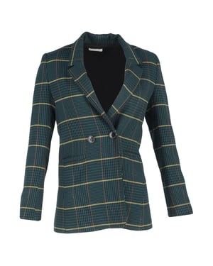 Anine Bing Hertenhoofd Dubbelzijdige Blazer in Groene Polyester