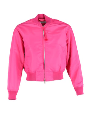 Acne Studios Bomberjack in Roze Nylon