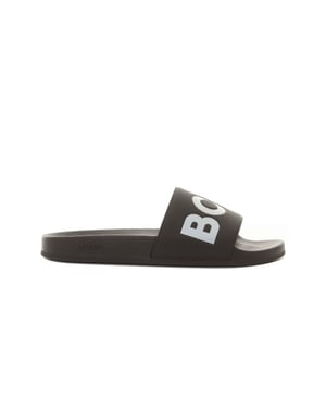 BOSS Black Aryeh_slid_rblg Slipper Zwart