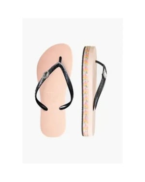 Raffia Switch Flip Flop zand