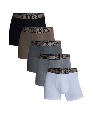 CR7 Cristiano Ronaldo Heren Drinken Katoenen Stretch & Reistas 5-Pack Onderbroeken, Ondergoed, Boxers