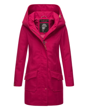 Marikoo dames softshelljas – Mayleen, waterafstotend met capuchon