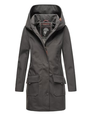 Marikoo dames softshelljas – Mayleen, waterafstotend met capuchon