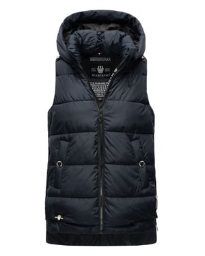 Marikoo dames gewatteerd vest – Zarinaa, licht met afneembare capuchon