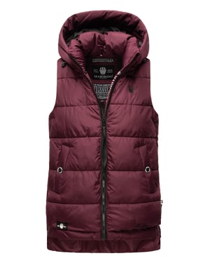 Marikoo dames gewatteerd vest – Zarinaa, licht met afneembare capuchon