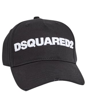 DSquared2 Logo honkbalpet (Zwart/Wit)