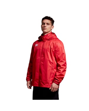 Canterbury Heren Club Vaposhield Volledig Rits Waterdicht Jasje (Vlag rood)