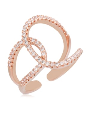 US Polo Assn Jewellery Stella roségouden ring