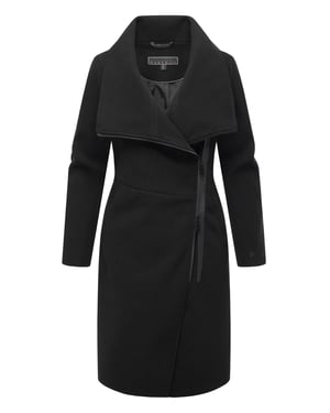 Navahoo Samtrose dames overgangsmantel met opstaande kraag – elegant & modern