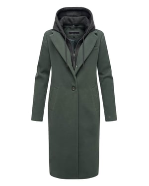 Navahoo Kekstraum dames overgangsmantel met uitneembare hoodie-inzet