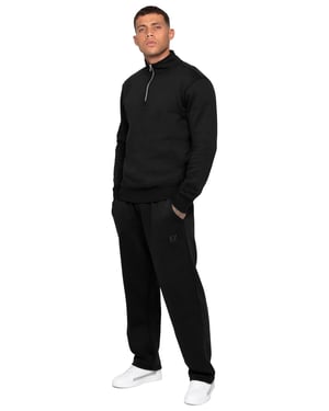 Enzo Milano | Heren Half Zip Sweatshirt Trainingspak Set