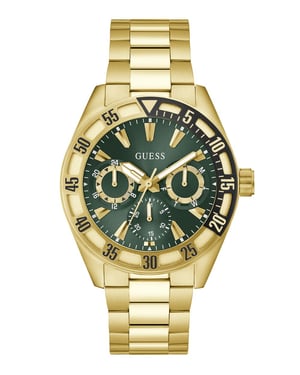 Guess Letterman Heren Gouden Horloge GW0904G2