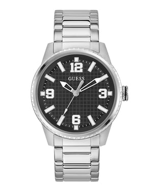 Guess Varsity G Heren Zilveren Horloge GW0889G1