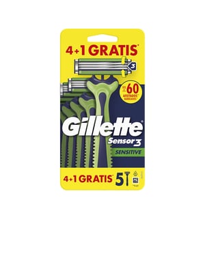 Gillette Sensor3 Sensitive Wegwerp Scheermesjes 5 Stuks