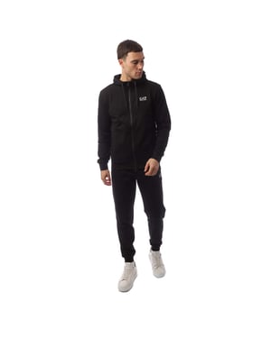Heren Emporio Armani EA7 Core Identity Trainingspak met rits in zwart