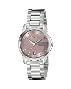 Gucci G-Timeless Roze Wijzerplaat Dames Horloge - Model YA126524