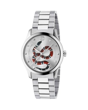 Gucci G-Timeless YA1264076 Herenhorloge - Elegant roestvrij stalen ontwerp