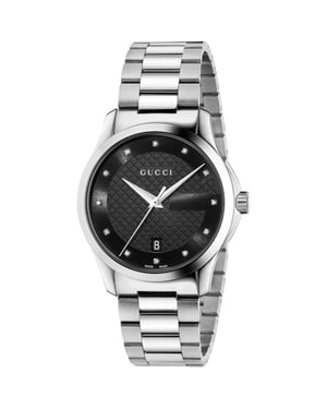 Gucci G-Timeless YA126456 Unisex horloge met diamant markeringen