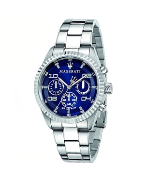 Maserati R8853100011 herenhorloge met chronograaf en blauwe wijzerplaat