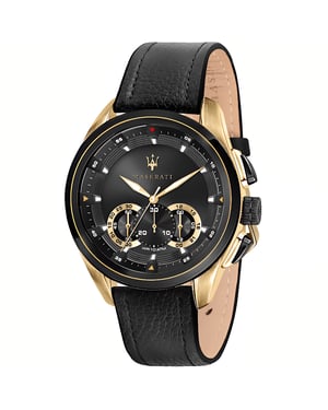 Maserati R8871612033 herenhorloge met chronograaf en zwarte wijzerplaat