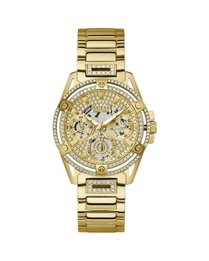 Guess GW0464L2 Queen Gouden dameshorloge - Stijlvol chronograaf horloge