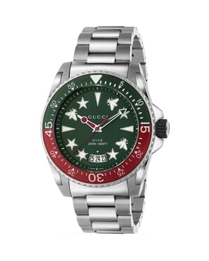Gucci Dive herenhorloge 45mm - YA136222 - Stijlvol en duurzaam uurwerk