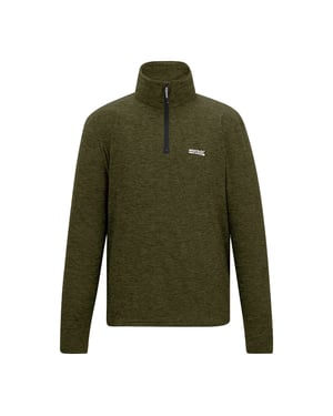 Regatta Heren Thompson Marl Half Zip Fleece Jacket (Olijf Nacht)