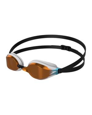 Speedo Unisex Fastskin Speedsocket 2 zwembril voor volwassenen (Wit/zilver)