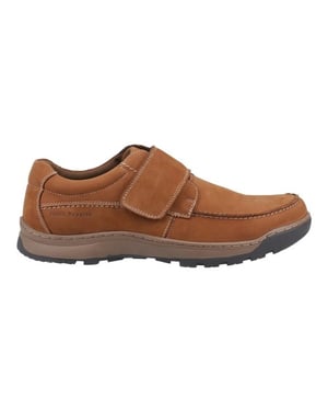 Hush Puppies Heren Casper Leren Klittenbandschoenen (Tan)