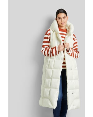 Bugatti Damen Gewatteerd vest met asymmetrisch silhouet