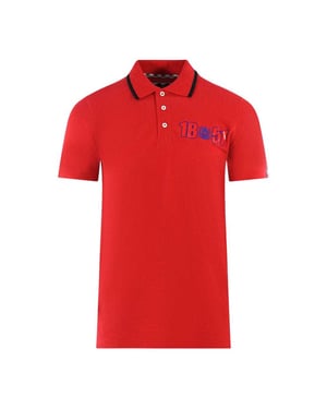 Aquascutum Volwassen unisex poloshirt London 1851 (Rood)