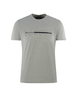Aquascutum Heren Londen 1851 Gesplitst Logo T-Shirt (Grijs)