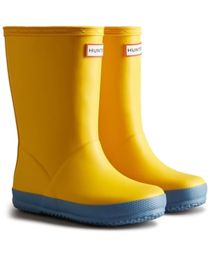 Hunter Kids First Boot Rubber Kinder Hunter Gele Wellingtonlaarzen