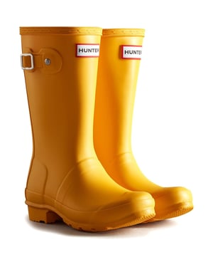 Hunter Junior Originals Rubberlaarzen Kid's Hunter Gele Wellingtonlaarzen