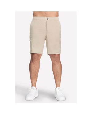 Skechers Performance Downtown Cargo 9 Inch Korte Polyester Mannen Natuurlijke Knie-lange Shorts