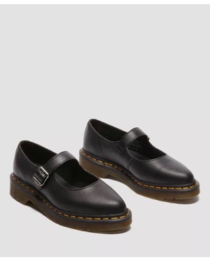 Dr. Martens Elphie Mary Jane Virginia Dames Schoenen Van Zwart Leer