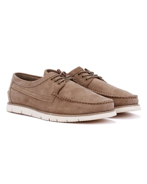 Ben Sherman Soho Heren Grijze Suède Veterschoenen