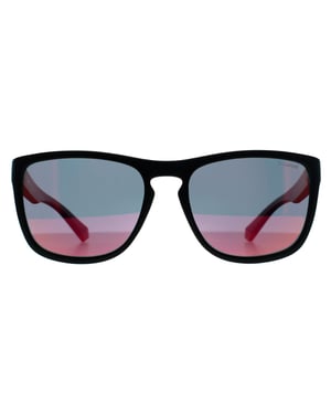 Polaroid Vierkant Unisex Zwart Rood Meerlaags Gepolariseerd PLD 2161/S