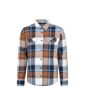 Mountain Warehouse Heren Overhemd met lange mouwen in molton (Tan)