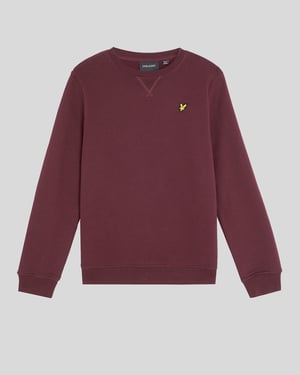 Lyle & Scott Jongens Klassieke Ronde Hals Sweatshirt - Bordeauxrood