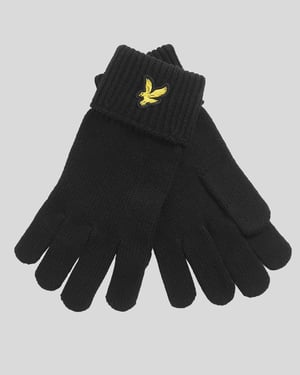 Lyle & Scott Merinowol Blend Handschoenen - Zwart
