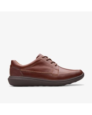 Watchet Kanten Donkerbruin Leren Schoenen