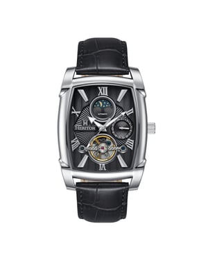 Heritor Automatic Valentin leren band horloge met datum